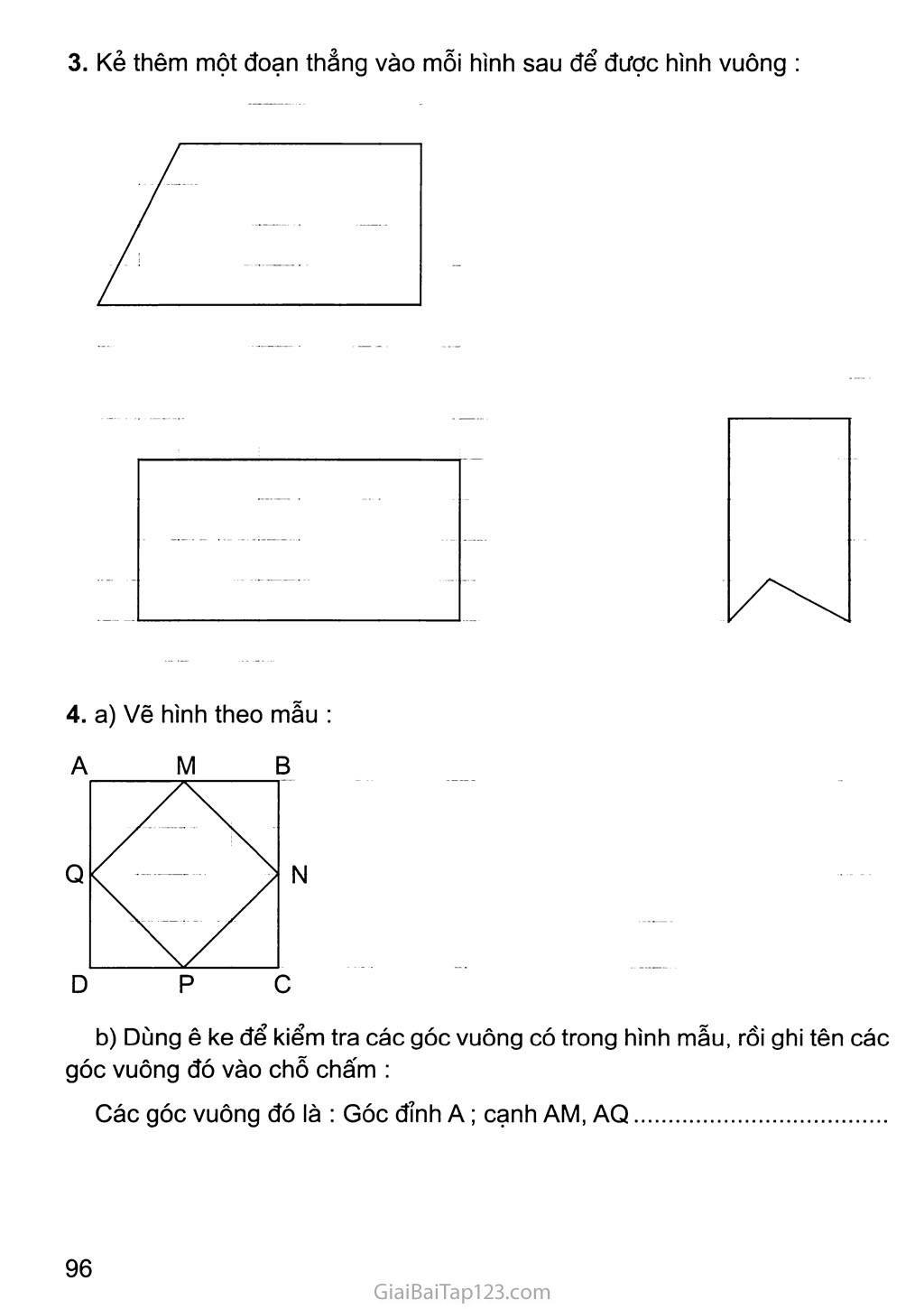 Bài 83: Hình vuông trang 2