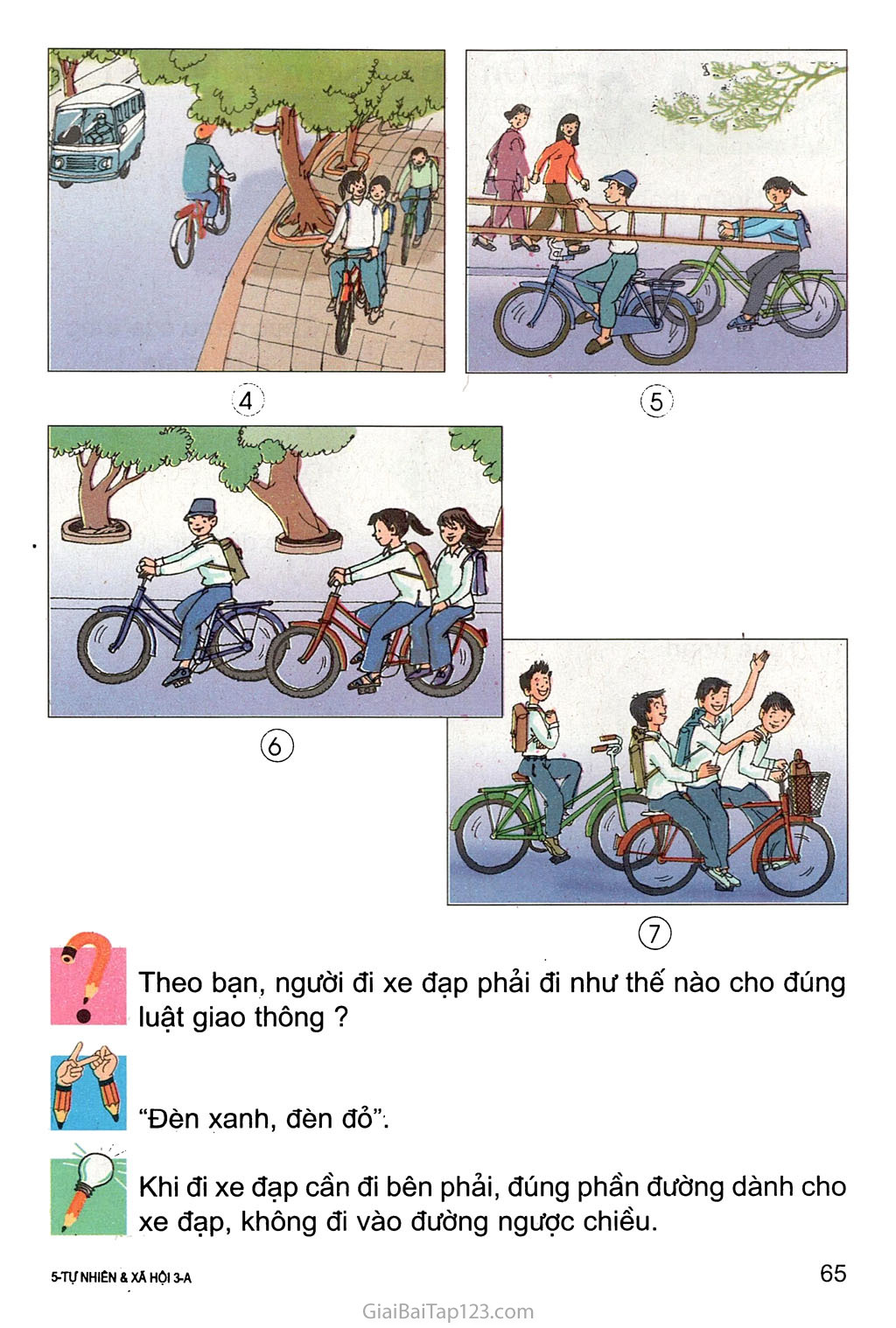 Bài 33. An toàn khi đi xe đạp trang 2