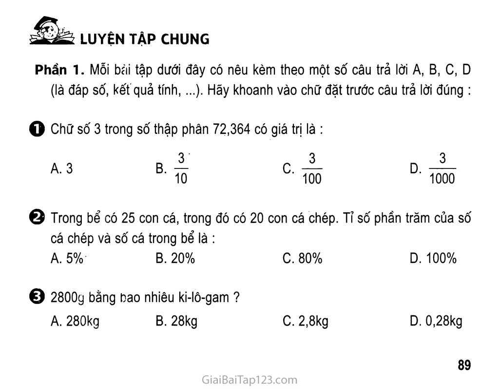 Luyện tập chung trang 1