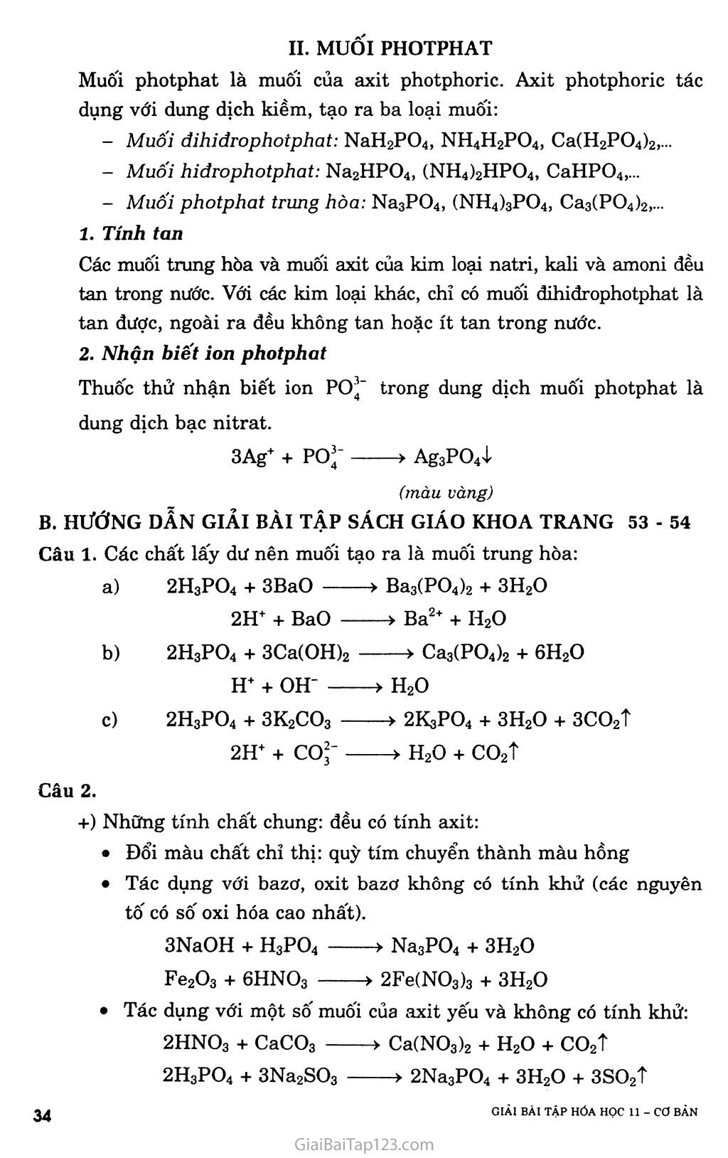 Bài 10: Axit photpho và muối photphat trang 3