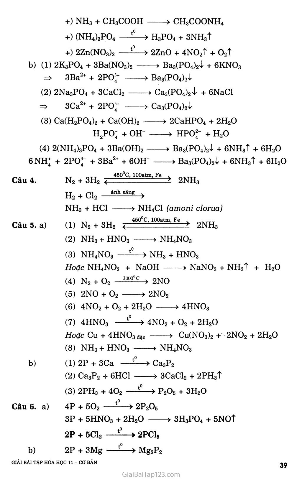 Bài 12: Luyện tập: Tính chất của nitơ, photpho và các hợp chất của chúng trang 2