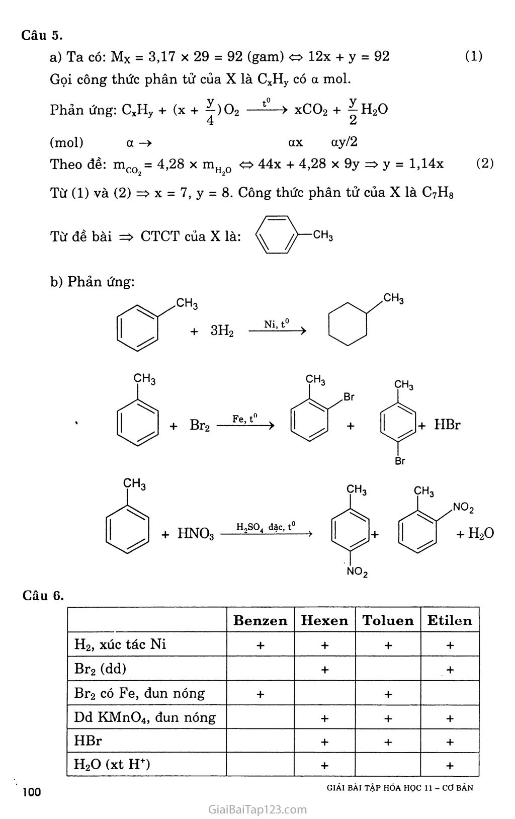 Bài 31: Benzen và đồng đẳng: Một số hiđrocacbon thơm khác trang 6