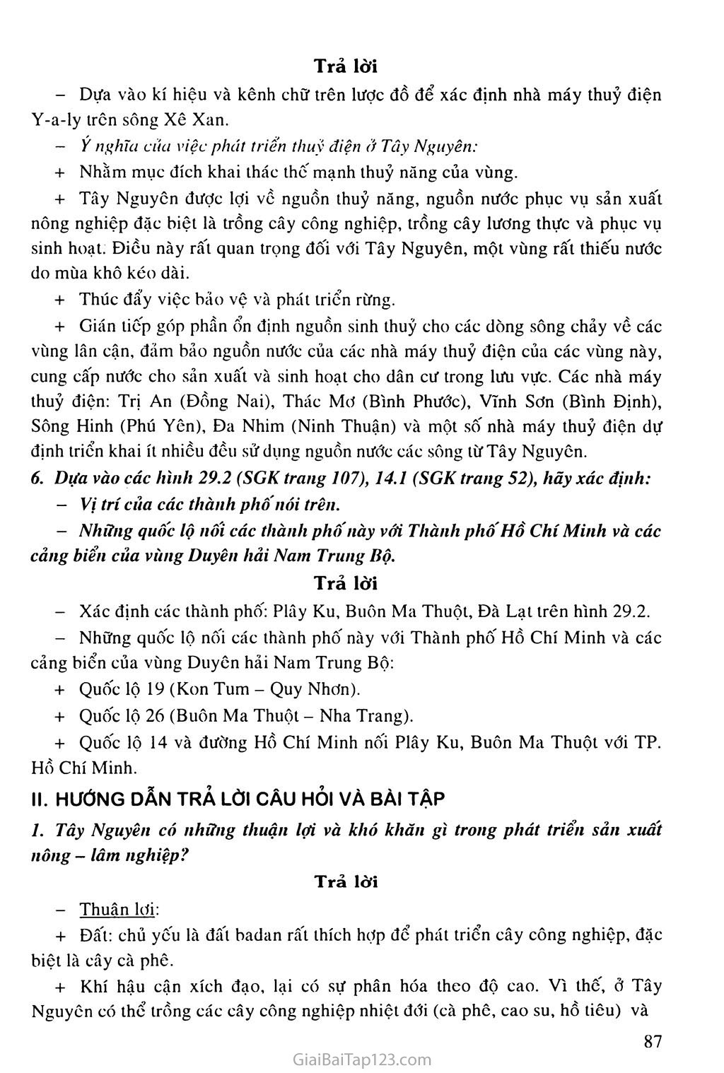 Bài 29. Vùng Tây Nguyên (tiếp theo) trang 3