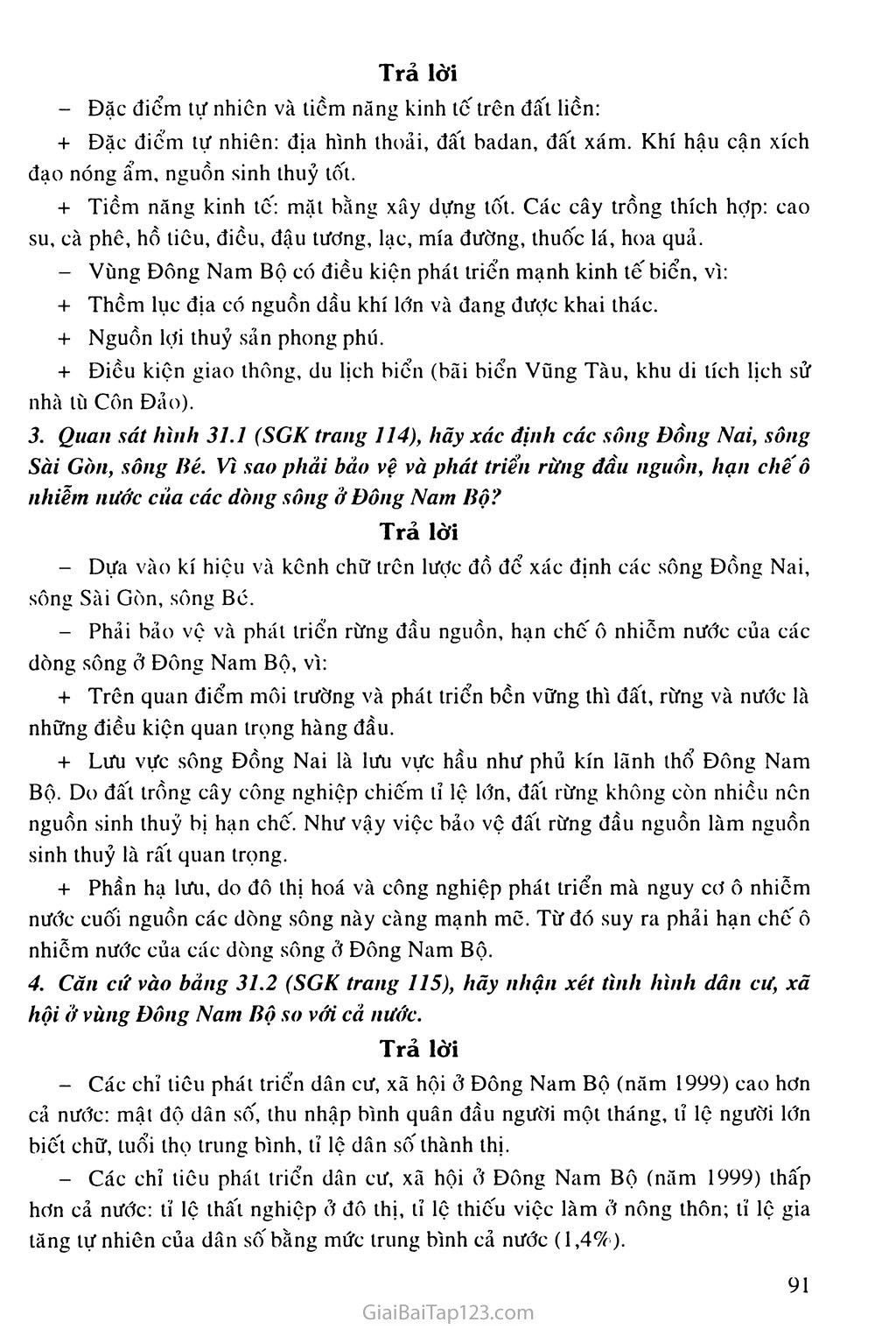 Bài 31. Vùng Đông Nam Bộ trang 2