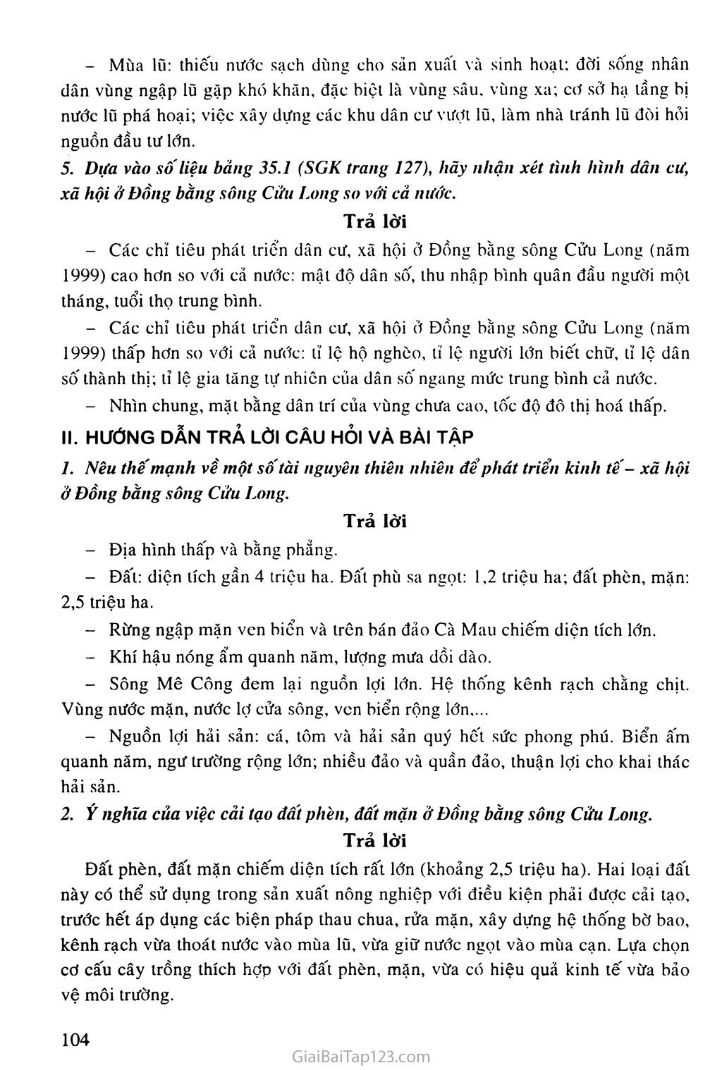 Bài 35. Vùng Đồng bằng sông Cửu Long trang 3