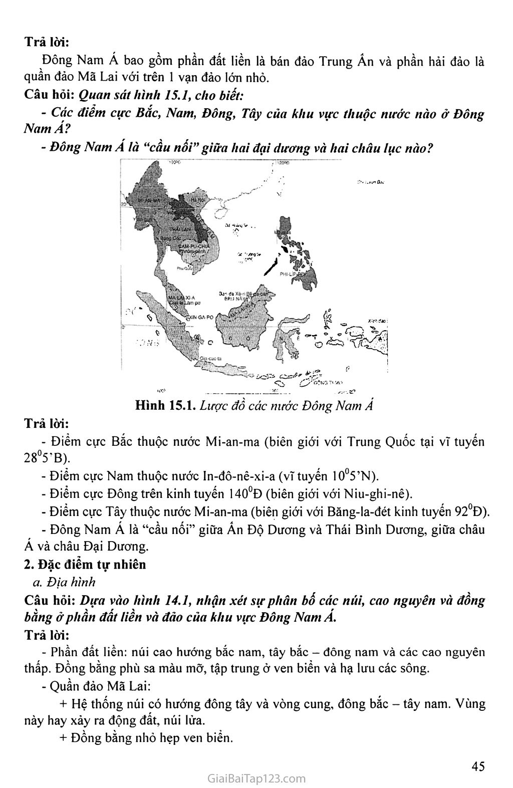 Bài 14. Đông Nam Á - Đất liền và hải đảo trang 2