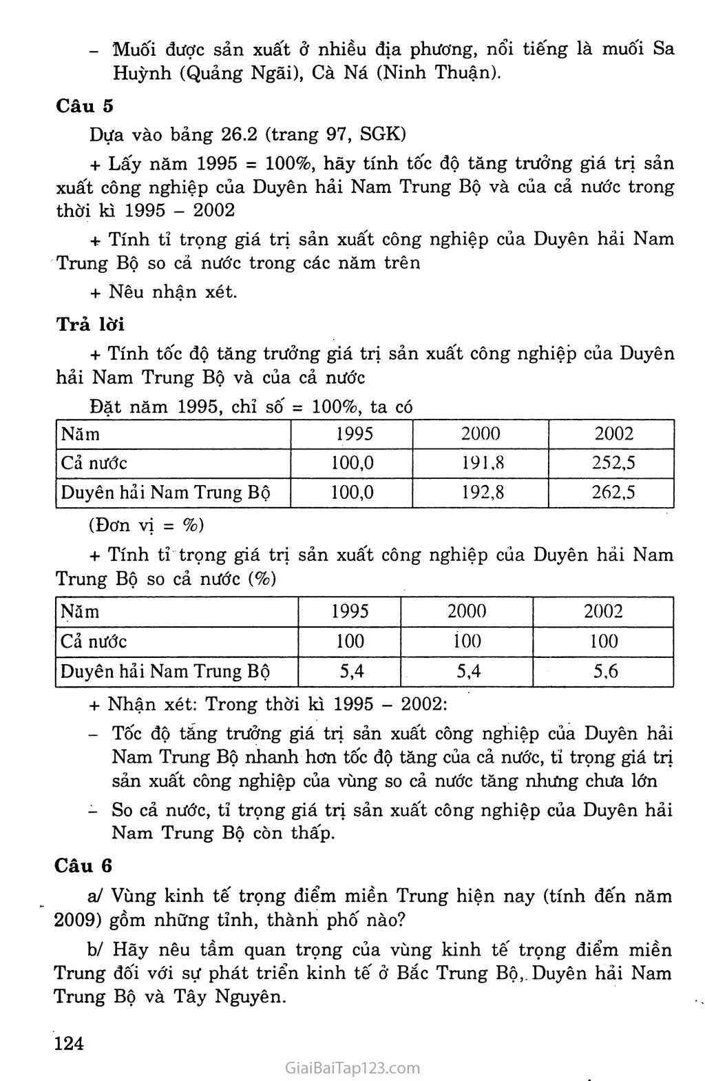 Bài 26. Vùng Duyên hải Nam Trung Bộ (tiếp theo) trang 5 Bài 26. Vùng Duyên hải Nam Trung Bộ (tiếp theo) trang 5