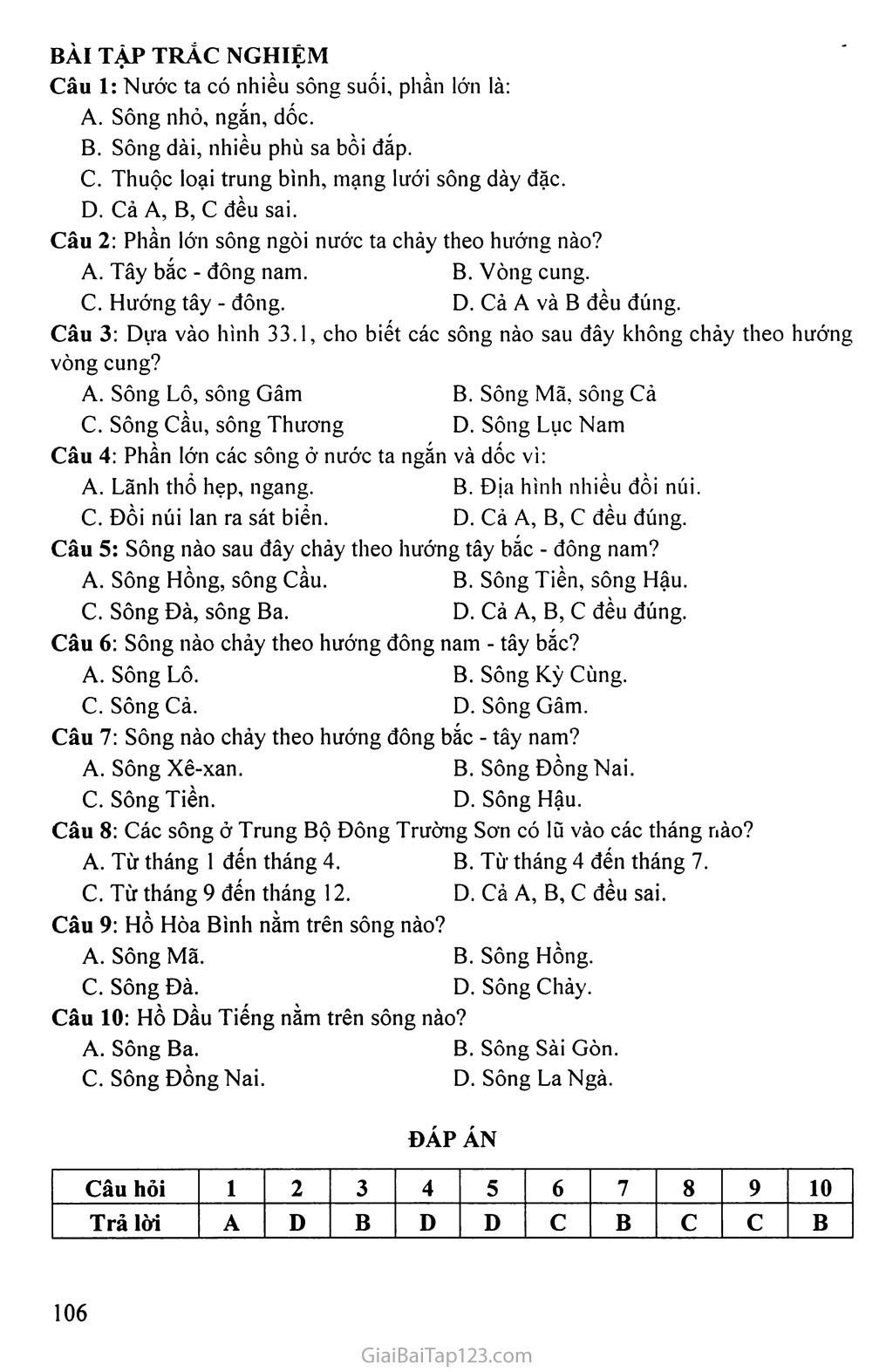 Bài 33. Đặc điểm sông ngòi Việt Nam trang 3