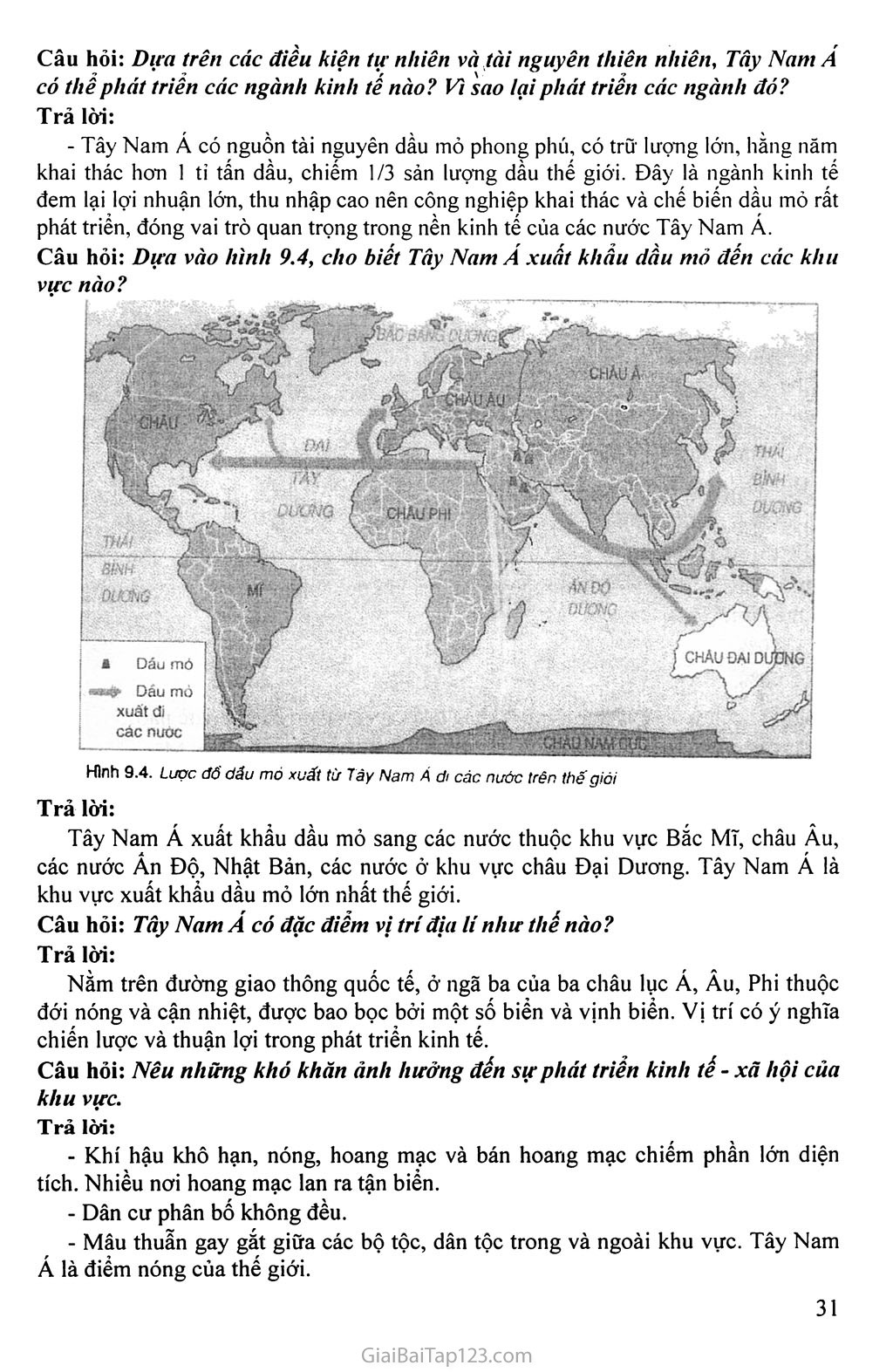 Bài 9. Khu vực Tây Nam Á trang 3